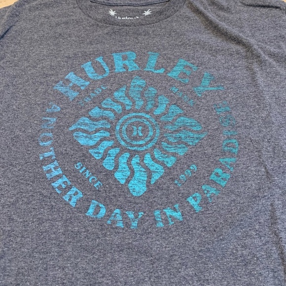 Hurley Men's Graphic T-Shirt - Gray "Another Day in Paradise" - Size Large - Picture 2 of 7